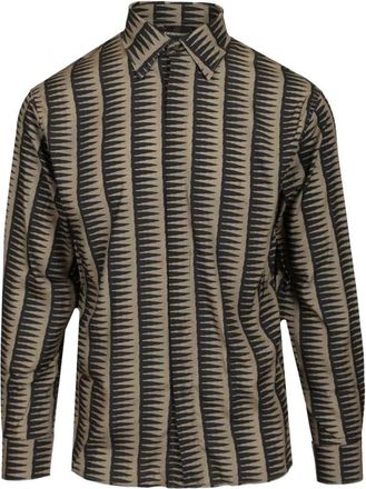 Emporio Armani Casual Shirts, male, Brown, Size: XL Emporio Armani Shirts