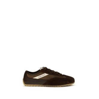 Alexander McQueen Brown Suede Leather Athletic Womens Sneakers