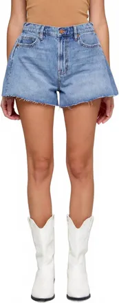 Hidden Jeans High Rise A-Line Shorts In Medium Wash