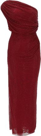 Self Portrait Midi Dress With Rhinestones