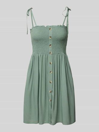 Only Tailliertes Freizeitkleid mit gesmoktem Brustbereich Modell NOVA in Schilf, Gr&ouml;&szlig;e XS