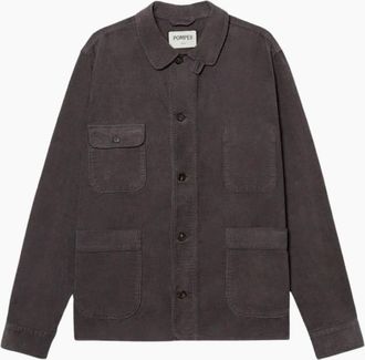 Pompeii Mens Pompeii Charcoal Grey Waffle Cord Chore Jacket - Size: Regular/40