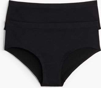 H&M 2er-Pack Hipster Seamless - Schwarz