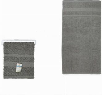 Trade Shop Trade Shop - Asciugamano Da Bagno Telo In Cotone Morbida 70 X 140cm 410gr Colore Grigio 79501