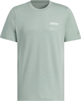 adidas Small Linear Logo T-Shirt Asia Sizing Green JI9078