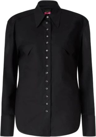 Pinko Maggiolino Shirt - Dames - Overhemden - Zwart - M - Overhemden