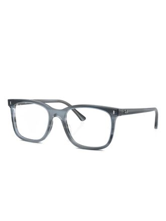 Ray-Ban square-frame glasses - unisex - Acetate - 51 - Silver