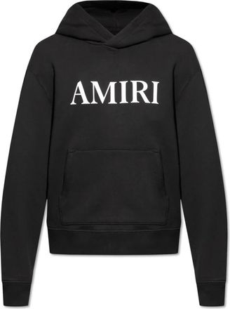 Amiri Hoodie met logo - Heren - Hoodies - Zwart - XS - Katoen - Hoodies & sweatvesten