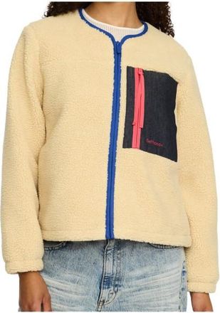 Selfhood Pocket Teddy Fleecejacke f&uuml;r Damen | beige
