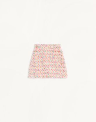 Valentino Gonna Corta In Candy Tweed Donna MULTICOLOR 38