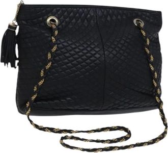 Bally Pre-owned Shoulder Bags, female, Black, Size: ONE SIZE Pre-owned Leather Shoulder Bag