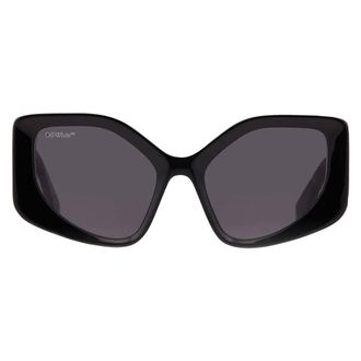 Off-white DENVER Dark Grey Butterfly Ladies Sunglasses OERI062 1007 55