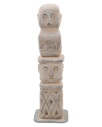 A&B Home Discontinued A&B Home 16In Stacked Tribal Home Decor