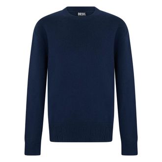 Diesel Trui met ronde hals - Heren - Truien - Blauw - Maat: XL Wol