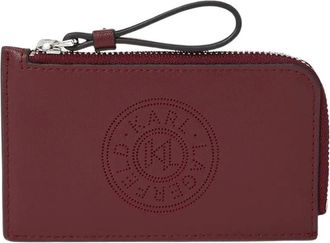 Karl Lagerfeld K/Circle Wallet - Dames - Portefeuilles - Bruin - ONE Size - Leer - Accessoires