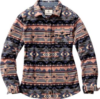 Legendary Whitetails Womens Trail Guide Fleece Button Down Shirt, Catalina Sunrise, M