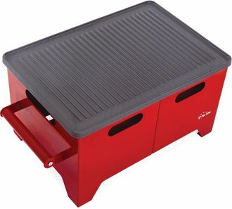 Purline Barbacoa De Etanol 1.2l En Acero Negro Y Plancha De Hierro