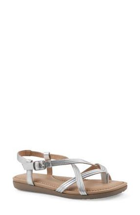 White Mountain Frania Strappy Sandal in Silver/Metallic/Smooth at Nordstrom Rack, Size 7