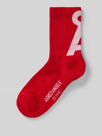 Armedangels Armedangels Socken aus Baumwoll-Mix Modell SAAMUS SHORT in Rot, Gr&ouml;&szlig;e 35-38