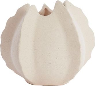 Light & Living Vaso De Cer&aacute;mica Kelapa Color Crema - 26,5x26x23 Cm