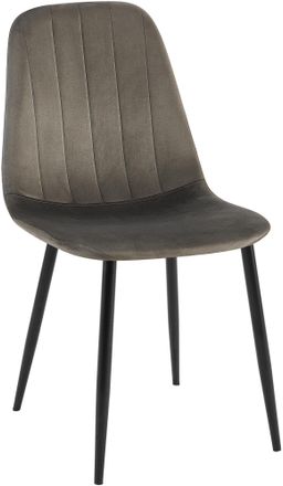 Clp Silla De Comedor Baxter En Terciopelo Antracita