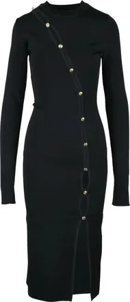 Versace Jeans Couture Long Knit Dress - Black
