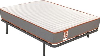 What The Sleep Colch&oacute;n y Canap&eacute;, Muelles ensacados, Gris, 135x190