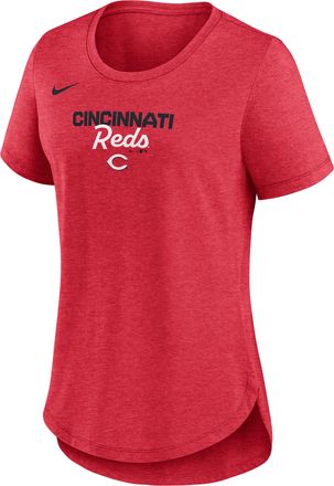 Nike Cincinnati Reds Arched Team Name Nike Womens MLB T-Shirt in Red | NKMVEX48RED-SVQ