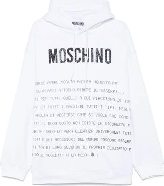 Moschino Felpa con stampa - Bianco