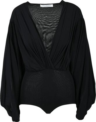 Philosophy di Lorenzo Serafini Black Polyamide Bodysuit
