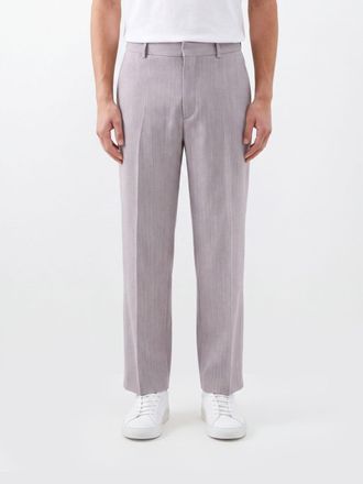 STUDIO NICHOLSON Fume Wide-Leg Tailored Trousers in Pure Virgin Wool