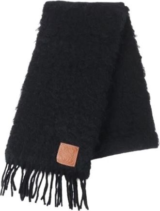Loewe Pre-owned Stola - Dames - Vintage Accessoires - Zwart - ONE Size - Wol - Vintage
