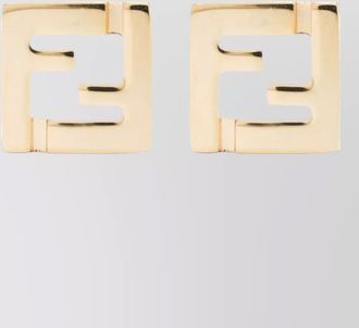 Fendi square metal stud earrings collection