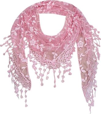 Generic Elegant Lightweight Womens Lace Scarf Triangle Bandana - Soft Breathable Fashion Accessory For Casual Chic Style,Perfect for Elevating Casual Styles A