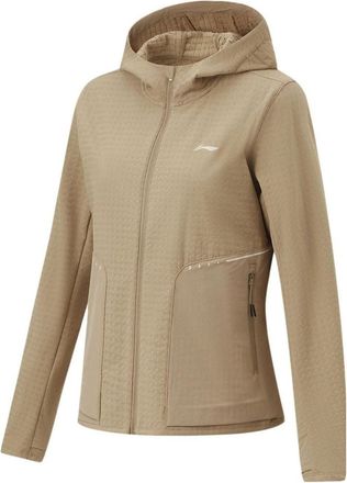 Li-Ning (WMNS) Li-Ning Logo Sports Hooded Windbreaker Khaki AFDT626-2