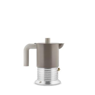 Alessi Vite - Cafetera Espresso De 3 Tazas, Color Gris, Compacta Y De Dise&ntilde;o