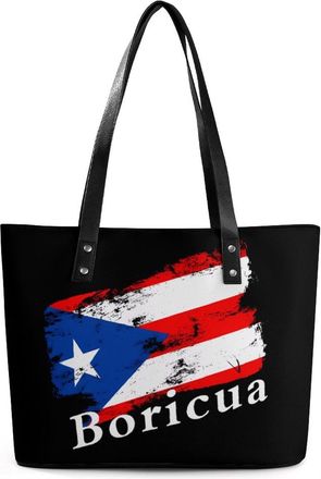 Generic Vintage Puertos Flag Tote Bags for Women Cute Shoulder Purses Handbags