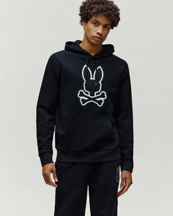 Mens Gage Patch Hoodie 001 BLACK / XXL