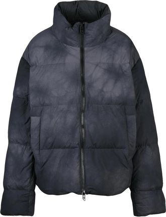 Diesel Grey Nylon Down Jacket