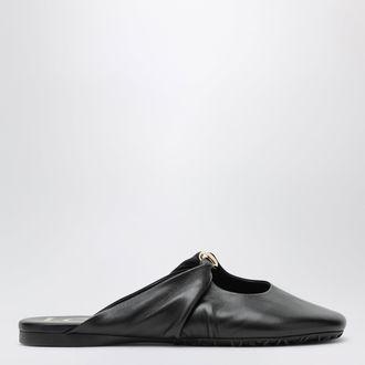 Loewe Sabot Pebble in nappa di agnello neri