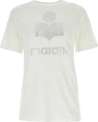 Isabel Marant White Linen Zewel T Shirt