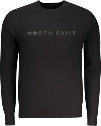 North Sails Heren, Sweatshirts & Hoodies, Zwart, Maat: 2XL Viscose