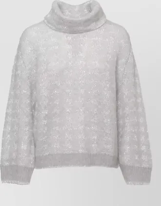 PANICALE sequin long-sleeve sweater