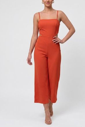 Rachel Roy Andria Sleeveless Cutout Jumpsuit in Aperol Spritz at Nordstrom, Size X-Large