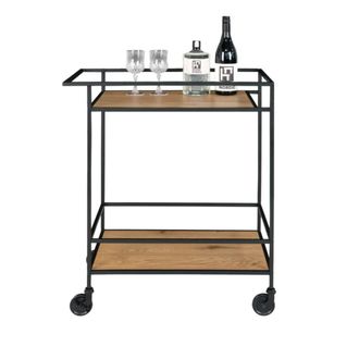 Moloo de servicio de roble y metal