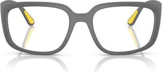 Ray-Ban x Scuderia Ferrari 55mm Square Optical Glasses in Matte Grey at Nordstrom