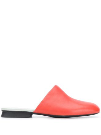 Camper Twins square toe mules - Red