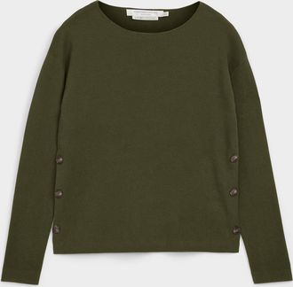 Contemporaine Womens Structured boat-neck sweater