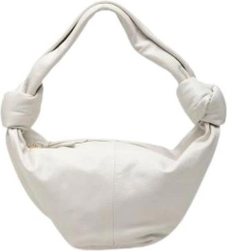 Bottega Veneta Pre-owned Double Knot Bag - Dames - Vintage Schoudertas - Wit - ONE Size - Leer - Vintage