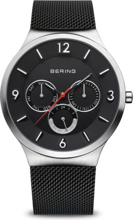 Bering Klassiek Milanese Kwarts Horloge - Heren - Horloges - Zwart - ONE Size - Accessoires